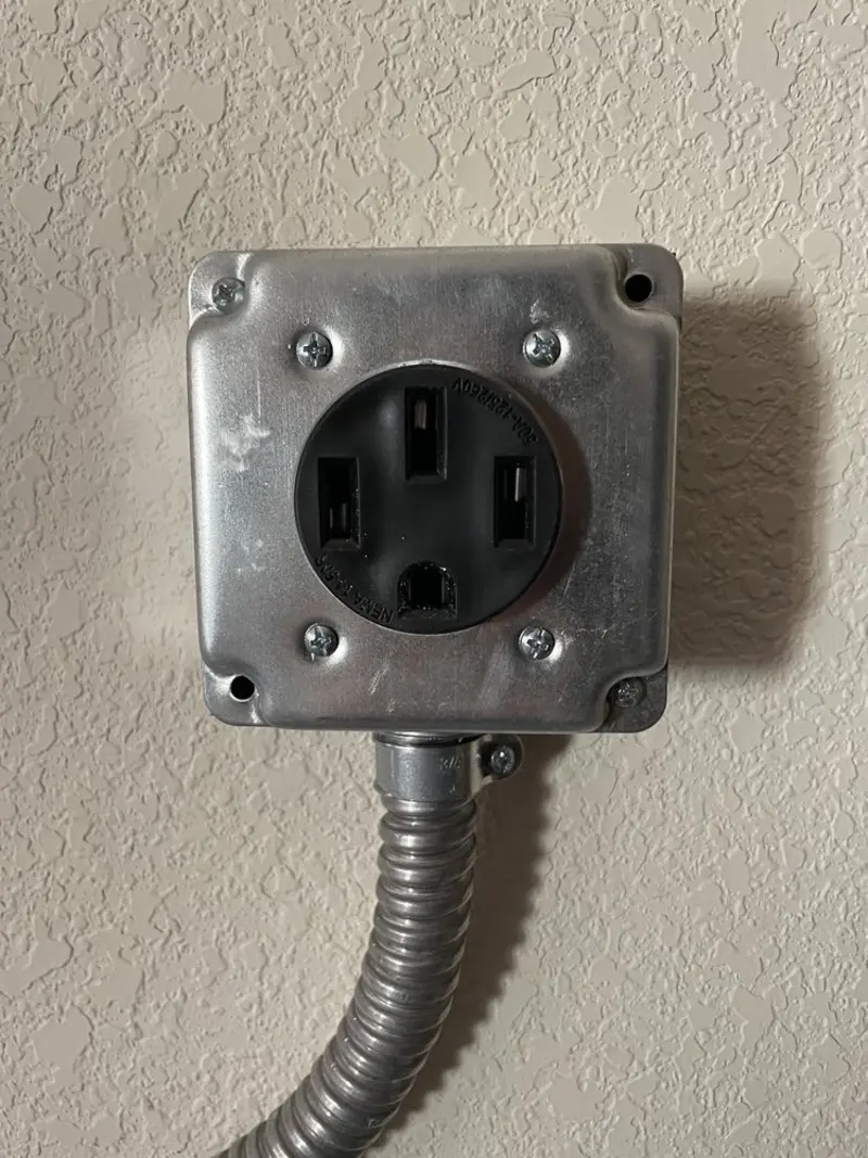NEMA 14-50 outlet installed for Smart Home Electrical in Comanche